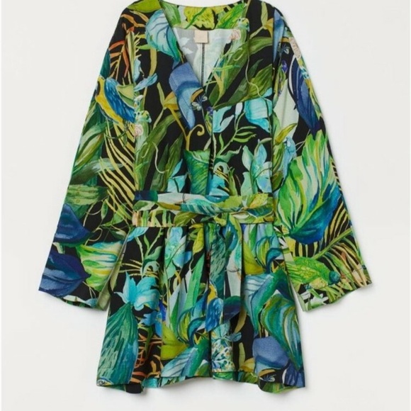 H&M Short Tropical Caftan - Picture 1 of 4